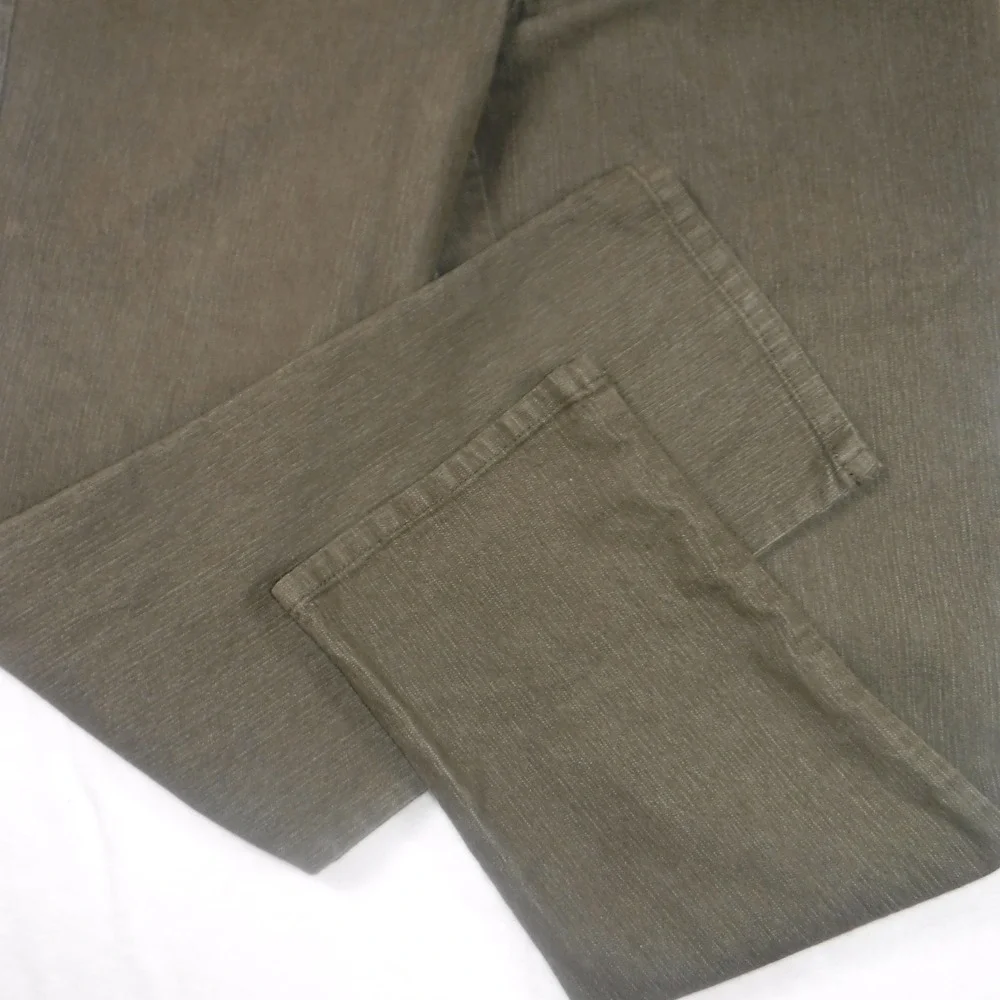 Ruby Rd Womens Size 14 Olive Green Straight Leg Elastic Back Comfort Pants
